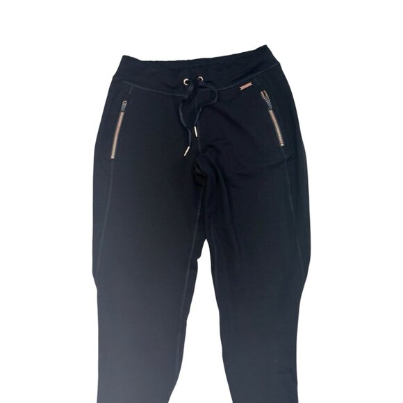 Sweatty Betty London Jogger Size XS Short Black Athletisure Track Pant Zip Ankle - Picture 3 of 8